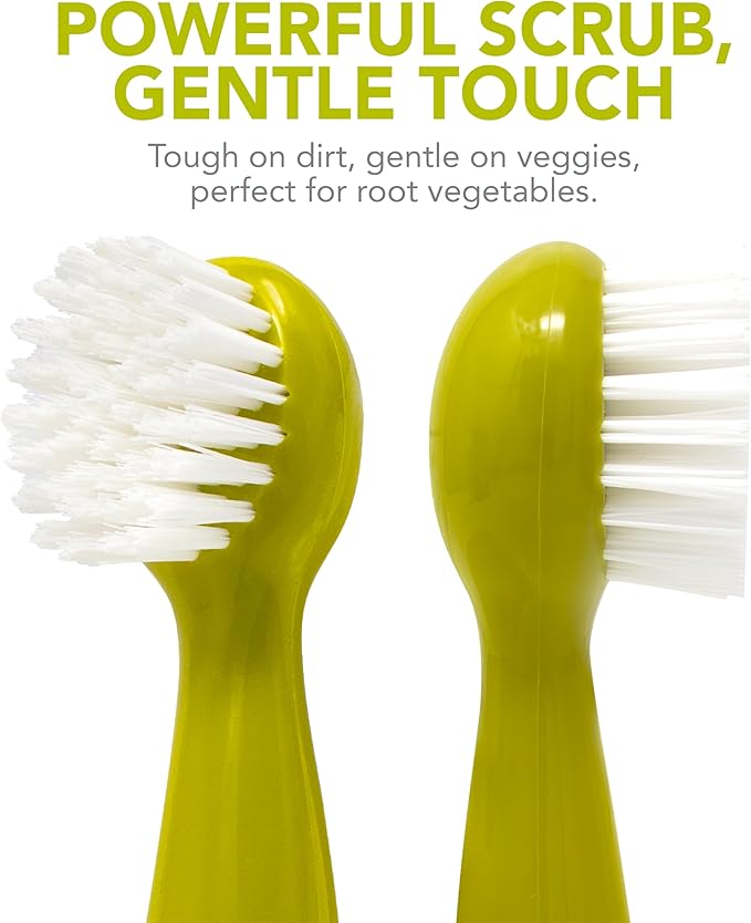 Joie Potato Scrub Brush, Ergonomic Easy Grip Handle, Cleans Fruits and Vegeables of All Types | Ideal for Potatoes and Hard Vegetables, BPA-Free and Top Rack Dishwasher Safe