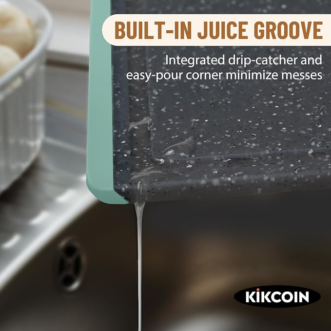 Cutting Board, Extra Large Cutting Boards for Kitchen Chopping Board with Juice Grooves, Kikcoin