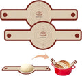 Koolstuffs Sourdough Silicone Bread Sling for Dutch Oven, 2 Pack | Long Handles for Dough Transfer, Nonstick Bread Release, Dishwasher Cleanup, Flexible Reusable Design, Round, Red