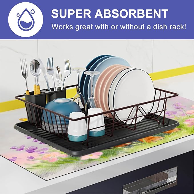 HOMETITUTE Spring Stove Top Cover 28x20 Dachshund Meadow Heat Resistant