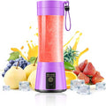 Mini Portable Smoothies Travel Blender - Personal Size Blender | 380Ml Juice Cup BPA Free, 6 Stainless Steel Blades, Powerful Blending Easily Squeezed Fresh Juice in Sports/Gym/Picnic