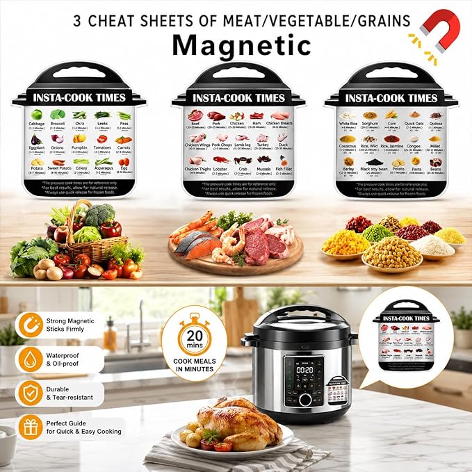 Accessories for Instant Pot, 73 PCS Accessories for Pressure Cooker for 5/6/8 Qt Electric Pressure Cooker -2 Steamer Baskets, Steamer Rack, Non-stick Springform Pan, Egg Rack