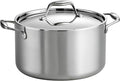 Tramontina Signature Tri-Ply Clad Stainless Steel 6-Quart Sauce Pot | Induction-Ready, Dishwasher-Safe, NSF-Certified, Made in Brazil