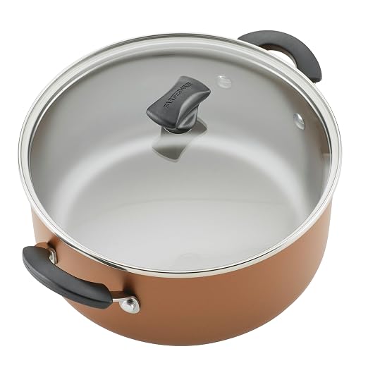 Farberware Cookstart Aluminum DiamondMax Nonstick Cookware Set, Kitchen Essentials, 15-Piece, Copper