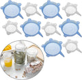 Silicone Stretch Lids Pet Food Can Covers (10-Pack, 2.6in+3.74in), Reusable BPA-free Storage Covers for Soda/Beer Cans, Regular and Wide Mouth Mason Jars, Perfect fit for 2.4 to 4.3 Inches