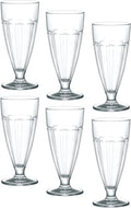 Bormioli Rocco Rock Bar 12.5 oz. Dessert Glass for Ice Cream Sundaes, Milkshakes, or Smoothies, Set of 6, Clear