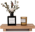 Wood Bathroom Tray Farmhouse Decor Kitchen Soap Holder, 10"x4.5" Brown | Waterproof, Lightweight, Easy Clean, Small Wooden Riser Pedestal Stand Accessories for Office Desk, Vanity, Counter, Sink