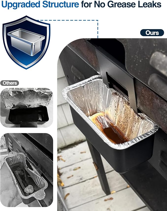 Blackstone Grease Cup, Grease Catcher, Drip Pan with 20 Pack Grease Cup Liners for 17 22 28 and 36 inch Blackstone Griddle