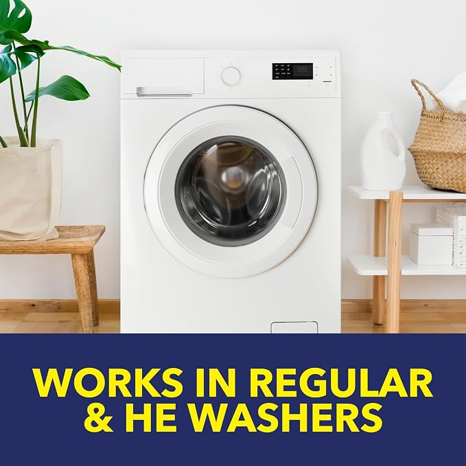 OxiClean Washing Machine Cleaner with Odor Blasters, 4 Count | Washing Machine Odor Eliminator, Removes Odor-Causing Residue, HE & Standard Washer Safe, Septic Safe