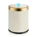 Pukomc Automatic Motion Sensor Trash Can with Lid | 3.5 Gallon Touchless Trash Bin,White Plastic Wastebasket,Smart Garbage Can for Bedroom,Office,Dorm