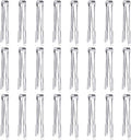 24 Pack Premium Small Serving Tongs,Dmoera Mini Stainless Steel Appetizer Tongs, 5 Inch(12.7cm)