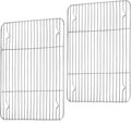 TeamFar Cooling Rack, 15.3” x 11.1” Stainless Steel Wire Baking Rack, 2PCS | for Cooking Roasting Grilling, Fit for Oven Pan, Oven & Dishwasher Safe, Non-toxic & Heavy-Duty