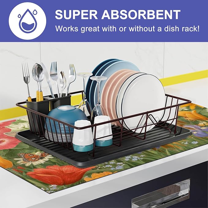 HOMETITUTE Twin Kitten Stove Top Cover 28x20 Heat Resistant Protector Mat