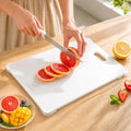 16x12 White Tempered Glass cutting boards for kitchen dishwasher safe | Non-Slip Corner Guards,Shatter-Resistant,Scratch-Resistant,Food-Safe & Non-Toxic,large cutting board
