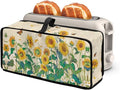 ZDCUSTOM Toaster Covers 2 Slice Wide Slot Sunflower Small Appliance Dust and Fingerprint Protection for 2 Slice Slim Toaster with Handle Vibrant Bread Maker Dust Cover