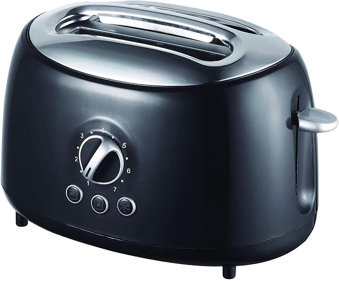 Brentwood Appliances Ts-270bk Cool-touch 2-slice Retro Toaster With Extra-wide Slots (black), One Size