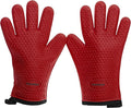 KITCHEN PERFECTION XL Silicone Smoker BBQ Gloves -Heat Resistant Oven Mitts | Waterproof, 5-Finger Design For A Better Grip, for Pitmasters, Meat Smoking, Grilling, Cooking, Frying Turkey | Grill Gift