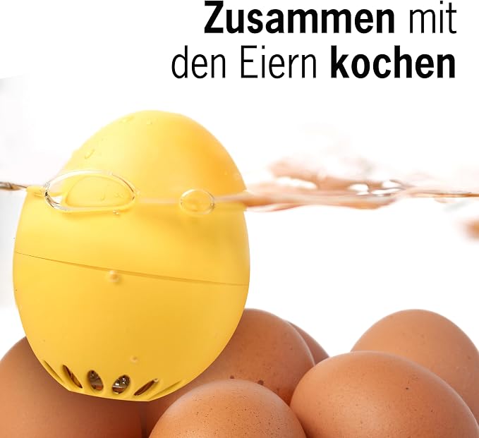 90s BeepEgg – Egg Timer for Boiling Eggs – Musical Egg Cooker for Soft, Medium, Hard Boiled Eggs – Food Safe – Singing Floating Egg Timer – Egg Cooker for 3 Levels of Doneness - Brainstream
