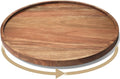 VERTORGAN Lazy Susan Bamboo Organizer for Kitchen,Cabinet(Large) | 360 Rotating Turntable,Spice Rack,Serving Tray,Pantry Vanity Organizer,Countertop Space-Saver