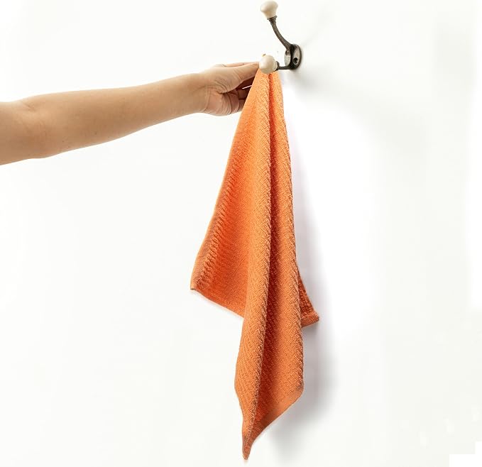 Textila Bar Mop Towels 16x19 Inch – Terra – Pack of 10, Cotton Dish Cloths & Cleaning Towels for Kitchen, Bar, Restaurant, Household Use – Absorbent, Durable, Reusable