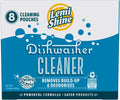 Lemi Shine Natural Dishwasher Cleaner & Deodorizer - 14.08 oz (8 Pack) | Hard Water Citric Acid Cleaning Powder - Lemon Scented Eco-Friendly Dishwasher Cleaner & Deodorizer