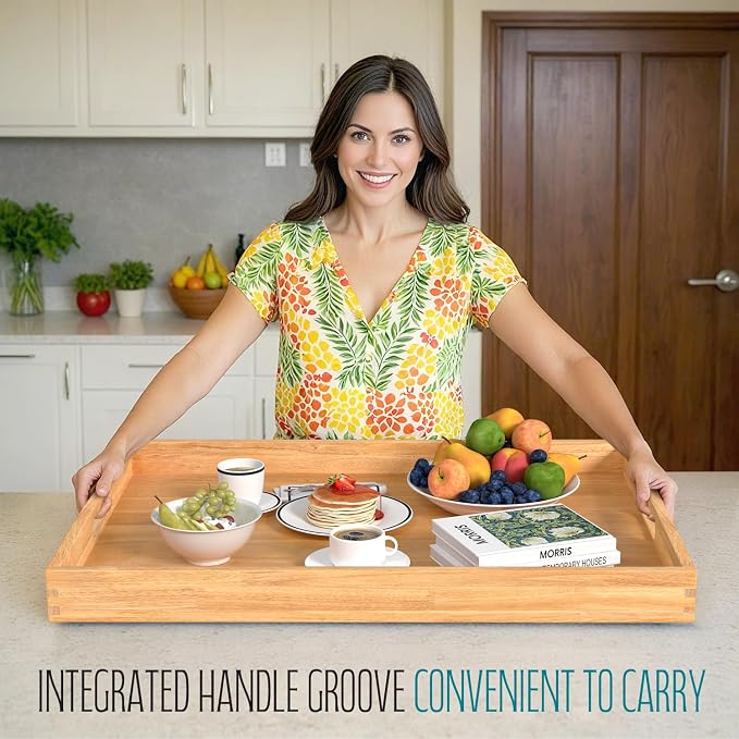 Stove Top Covers for Electric Stove 30”x22” (Outer) / 28.9”x20.8” (Inner) – 3 in 1 Over The Sink Cutting Board, Gas Stove Cover and Ottoman Tray for Kitchen with Handles & Juice Groove for Kitchen.