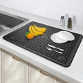 28"X20" Dish Drying Mat, Silicone Drying Mat for Kitchen Counter, Stove Top Covers for Electric Stove, Heat Resistant Glass Cooktop Cover for Kitchen