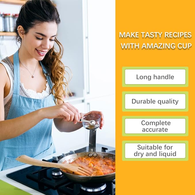 1PCS 1/2Tsp(2.5ml) Measuring Spoon, Stainless Steel Measure Scoop | Accurate, BPA-Free, Dishwasher Safe, Silicone Grip, Engraved Marking, Kitchen Essential