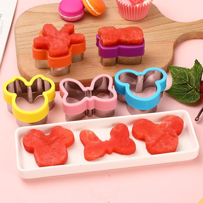 Magigift Multicolor 7-Piece Cookie Cutter Set - Head, Bow, Shoes, Gloves Shapes - Stainless Steel, Dishwasher Safe
