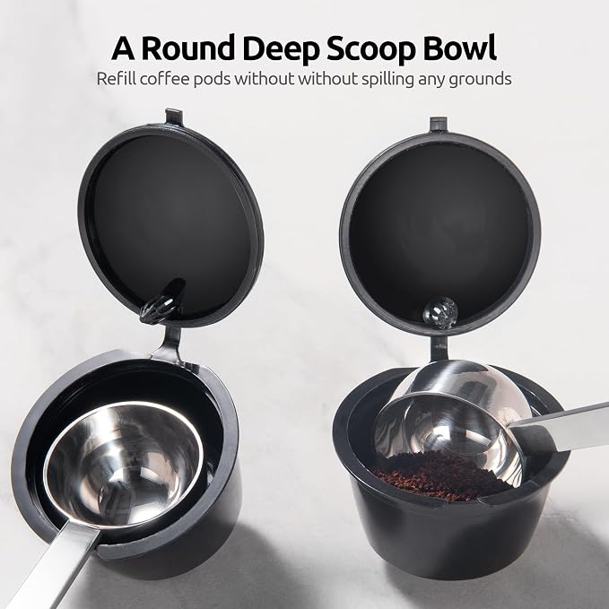 U-Taste Coffee Scoop 1 Tablespoon, 4.3in Long Handle Tbsp Measuring Spoon | 18/8 Stainless Steel Tablespoon Scoop, Long Metal Coffee Spoon Scooper, Coffee Meansure Scoop for Ground Coffee Bean Espresso