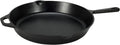 Amazon Basics Pre-Seasoned Cast Iron Skillet, Oven Safe, Even Heating, Heat Distribution, Stove Compatible, Heavy-Duty, 15-Inch, Black