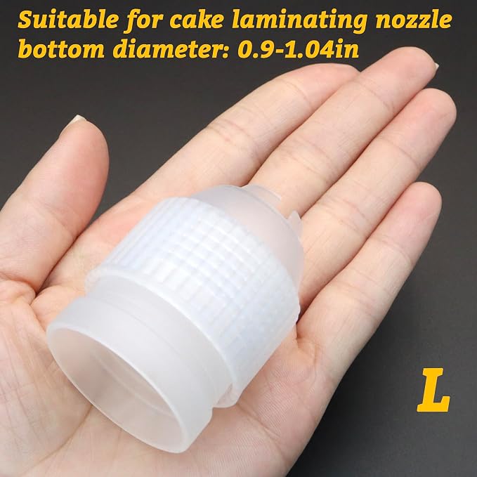 10 Pack Piping Bag Couplers for Icing Nozzles, Large Couplers for Piping Bags, Transparent - Large Sized