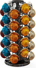 Nespresso Pods Holder Tower Stand,Vertuo Pod Holder 40 Pods Capacity,Black | Coffee Pods Holder Organizer Fits Vertuo Pods, 360°Revolving Pod Carousel, Space-Saving for Countertop,No Assembly Required