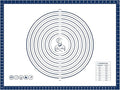 Pastry Dough Mat Silicone Baking Mats for Rolling Out Dough,Kneading Sheet,Silicone Sheet for Kitchen Counter blue, 24 * 32in