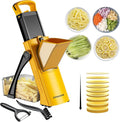 All-in-1 Safe Mandoline Slicer for Kitchen, Food Chopper with Container