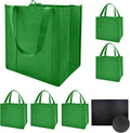 6 pack Reusable Grocery Bags,Thick Bottom-Shopping Bag for Groceries | Heavy Duty Large Shopping Totes,Reusable Bags With Handles ,Foldable,Washable ,Load Capacity Over 45 Pounds