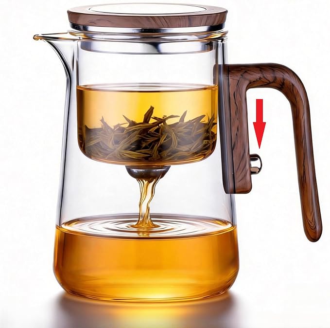 Enchanted Tea Pot with Tea Infuser, Loose Leaf Tea Steeper, 27 oz | Magic Teapot for Loose Leaf Tea Diffusers, Glass Tea Maker, Ideal Gift for Tea Lovers