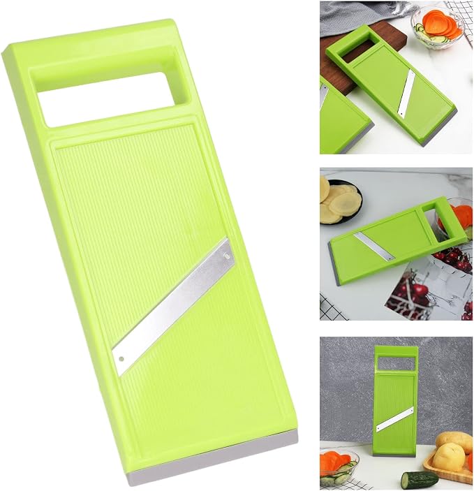 BORDSTRACT Mandoline Food Slicer, Kitchen Slicer for Potatoes, Onions, Stainless Steel Spice Chopper