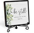 Home Decor, Farmhouse Be Still And Know That I Am God Shelf Decor For Living Room, Christian Gifts For Women Men, Entryway Tv Stand Fireplace Mantle Coffee Table Decoration (Still-12)