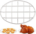 9.8 Inch Oval Cookie Cooling Rack, 304 Stainless Steel Thickened Cooling Rack, 0.8 Inch Height Heavy Duty Cookware for Baking, Cooking & Food Cooling, 1 Piece
