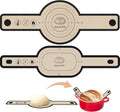 Koolstuffs Sourdough Silicone Bread Sling for Dutch Oven, 2 Pack | Long Handles for Dough Transfer, Nonstick Bread Release, Dishwasher Cleanup, Flexible Reusable Design, Oval and Round, Black