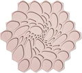7 x 7 Hive Interlocking Silicone Trivet, BPA, PVC-Free, Heat Resistant Up to 675°F, Non Slip, Protects Table from Heat, Rose Color, Pack of 1