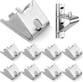 Hotop 8 Pieces 920158 Refrigerator Shelf Clips Freezer Rack Buckles | Commercial Replacement for Fridge Support, Compatible Cooler Clips, Metal Buckles Freezer Racks, Fits Model 920158 Parts