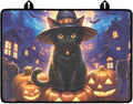 Cat Pumpkin Stove Top Covers for Electric Stove Heat Resistant Stove Mat with Anti-Slip Rubber Base Folding Dish Drying Mat for Kitchen Easy to Clean Halloween Decor for Kitchen