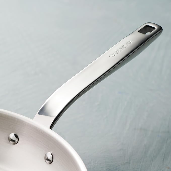 Tramontina Tempo Tri-Ply Base Stainless Steel 10-Inch Frying Pan | Induction-Ready Skillet, Oven-Safe, Dishwasher-Safe