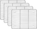 Homikit 4 PCS Cooling Racks for Quarter Sheet Pan, 12"x 9" Oven Baking Rack | Stainless Steel Wire Rack Set for Cooking Roasting Grilling, Heavy Duty Metal Wire Oven Rack for Bacon Bread Pizza Cookies