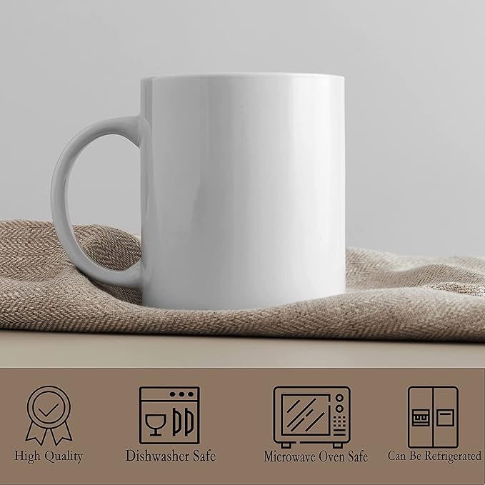 TANGLONG 12PCS Sublimation coffee Mugs 15 oz White Cups for homemade gifts | Tazas Para Sublimar,White CeramicCups for Hot or Ice Coffee,Latte, Soup, Milk, Hot Cocoa,DIY gifts