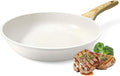 GiPP Nonstick Frying Pan Skillet - 11" White Granite Non Stick Pans, Omelette Pan with Heat-Resistant Handle, Compatible with All Stovetops, PFOA Free