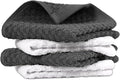 Infinitee Xclusives Premium Dish Cloth 100% Cotton 12 x 12 Inches |Pack of 4| - Ultra Soft Tea Towels - Highly Absorbent Kitchen Rags - Terry Dishcloth for Kitchen and Household Cleaning |Grey|