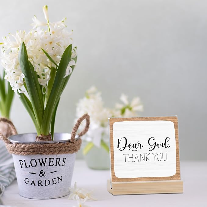 Farmhouse Decor, Acrylic Christian God Home Decorations, Aesthetic Entry Way Table Shelf Decor, Living Room Table Accessories, Boho Office Decorations For Work (08)